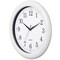 Clockswise Decorative Classic White Round Wall Clock For Living Room, Kitchen, Dining Room, Plastic QI004510.WT - alternate 2